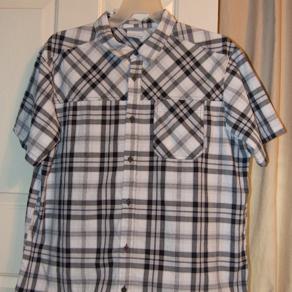 Men's Columbia Cotton Camp shirt sz XL EUC